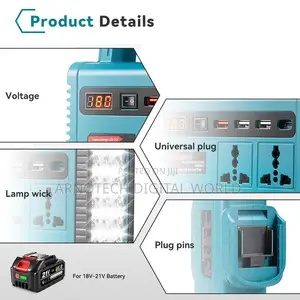 Multi-Function Power Inverter Full Kit (Inverter+2Batteries+Charger)