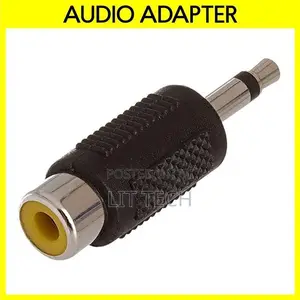 3.5mm to RCA Adapter 1/8" Aux Plug to RCA Jack Connector Converter