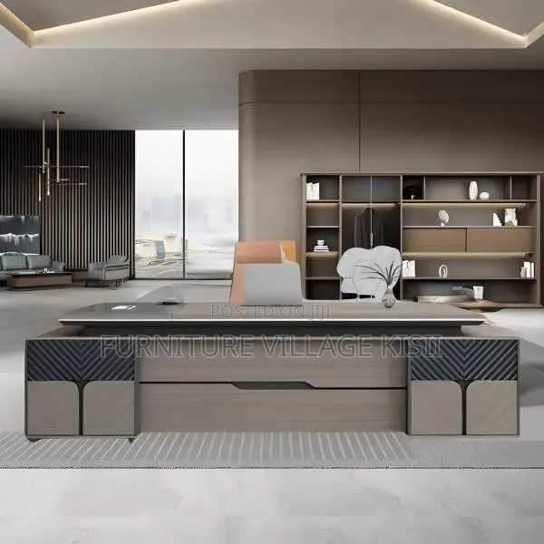 2.4M Executive L-Shaped Desk