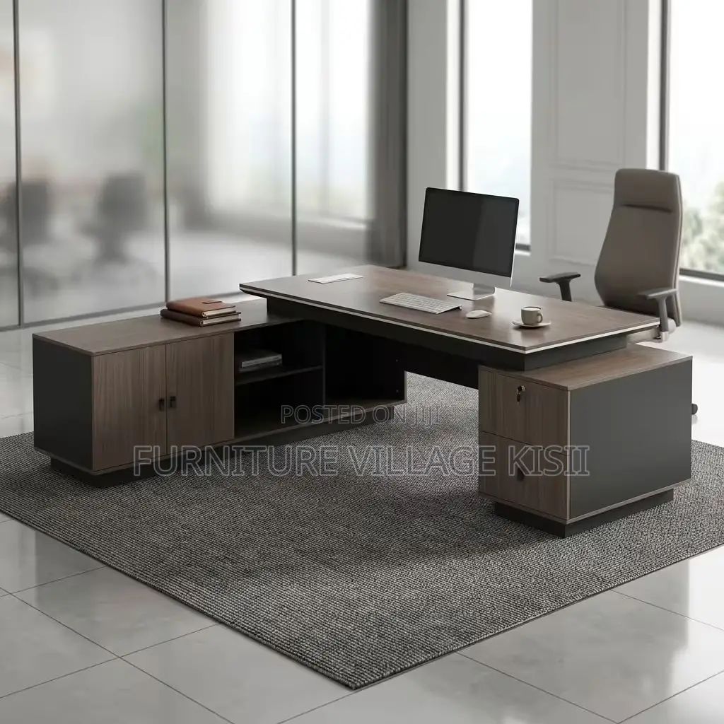 2.4M Executive L-Shaped Desk