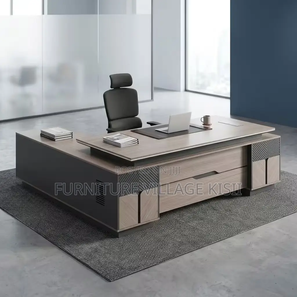 2.4M Executive L-Shaped Desk