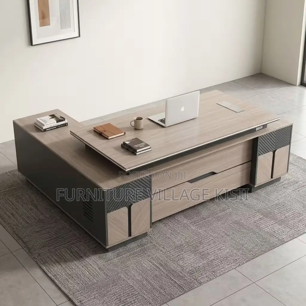 2.4M Executive L-Shaped Desk