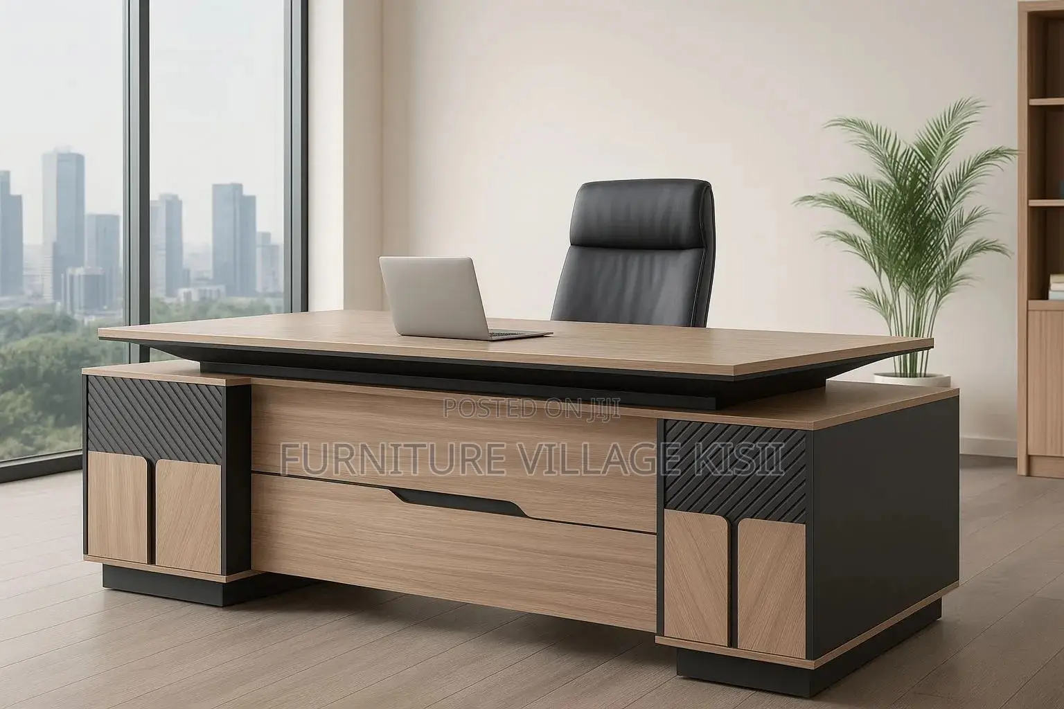 2.4M Executive L-Shaped Desk