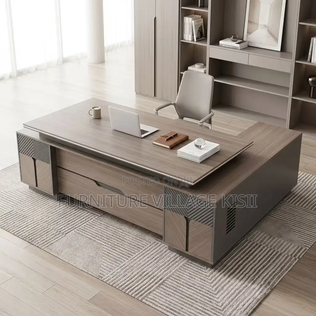2.4M Executive L-Shaped Desk