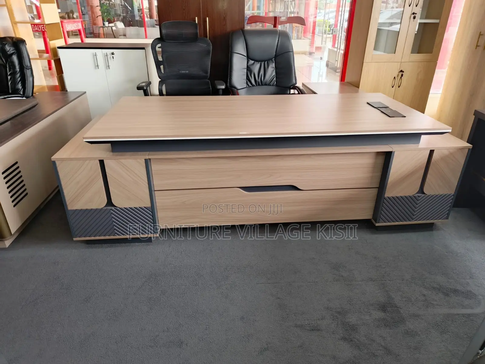 2.4M Executive L-Shaped Desk