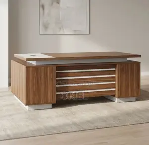 Office Desk : 2M Straight Executive Desk With Drawers