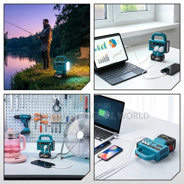 Multi-Function Portable Intelligent Power Inverter+1Battery + Charger - thumbnail 2