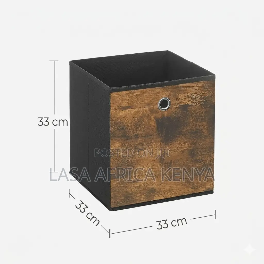 Storage Cubes Set of 6 - Rustic Brown