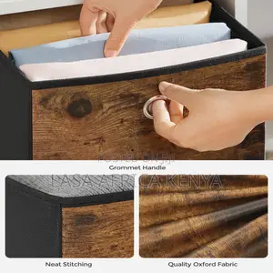 Storage Cubes Set of 6 - Rustic Brown