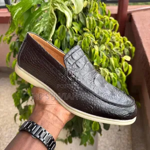 Original Smart Casual Semi Official Leather Men's Loro Piana Shoes