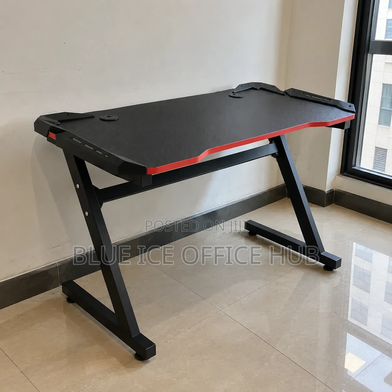 Gaming Desk Black and Red – Computer Table for Gaming Setup