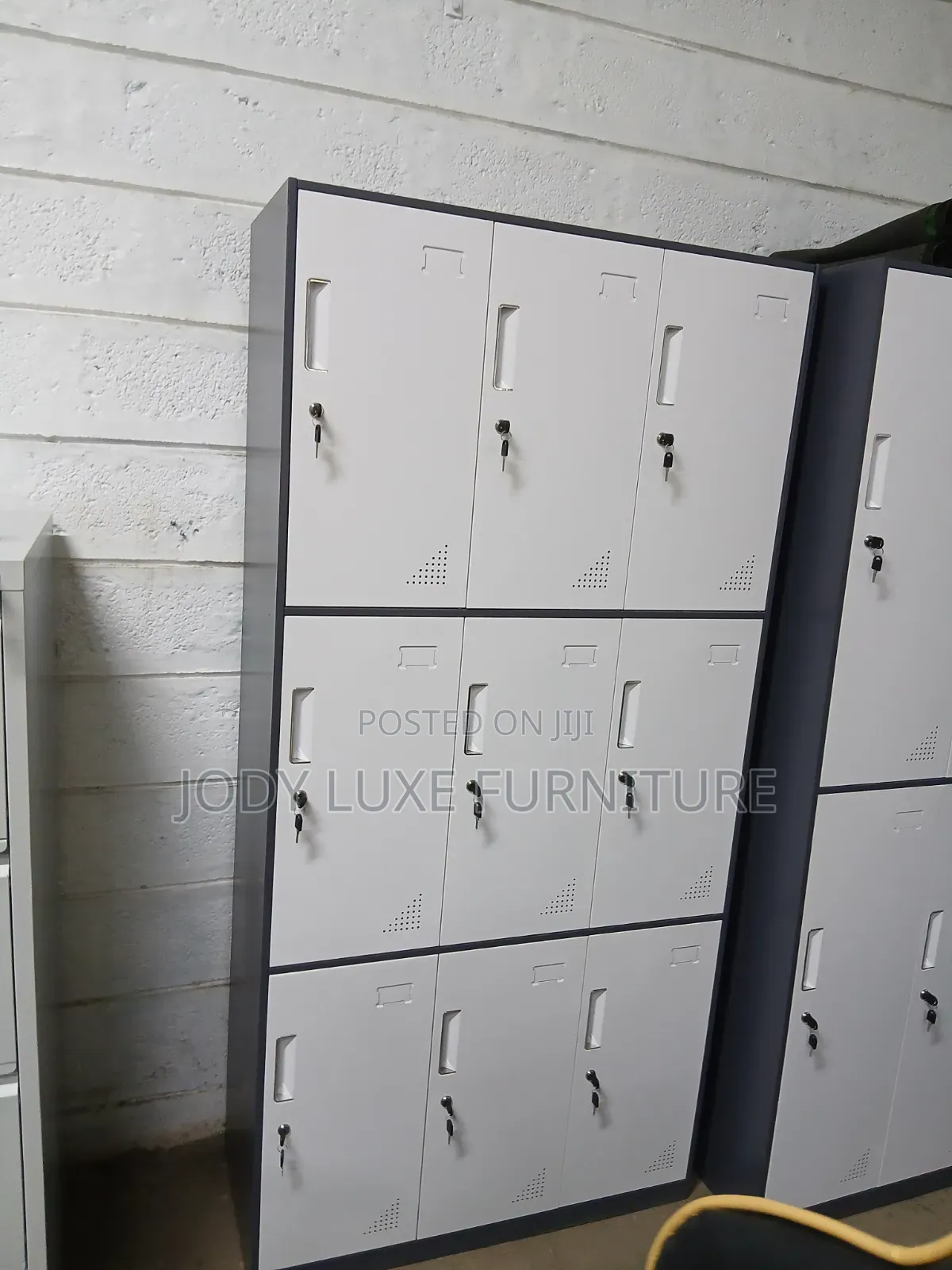 9 Door Storage Cabinet With Key in Every Drawer