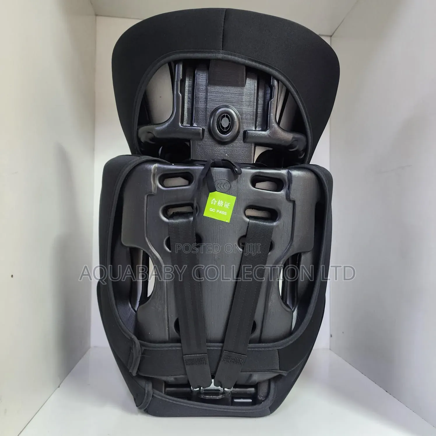 Black Convertible Baby Car Seat With Adjustable Headrest