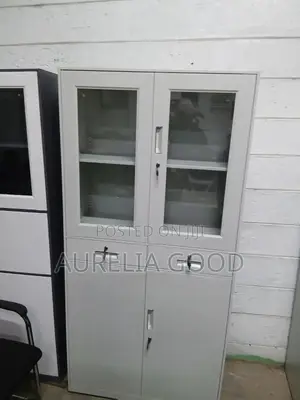Metallic Wardrobe Cabinet With Shelves