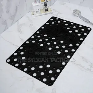 *Foot-Shaped Bathroom Mat - Anti-Slip Silicone Bath Mat With Strong