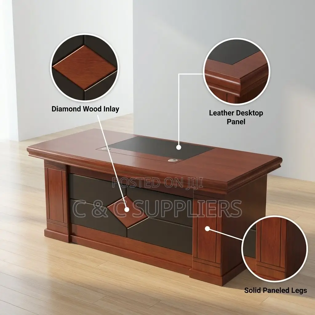 1.4M L-Shaped CEO Office Desk