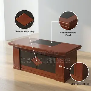 1.4M L-Shaped CEO Office Desk