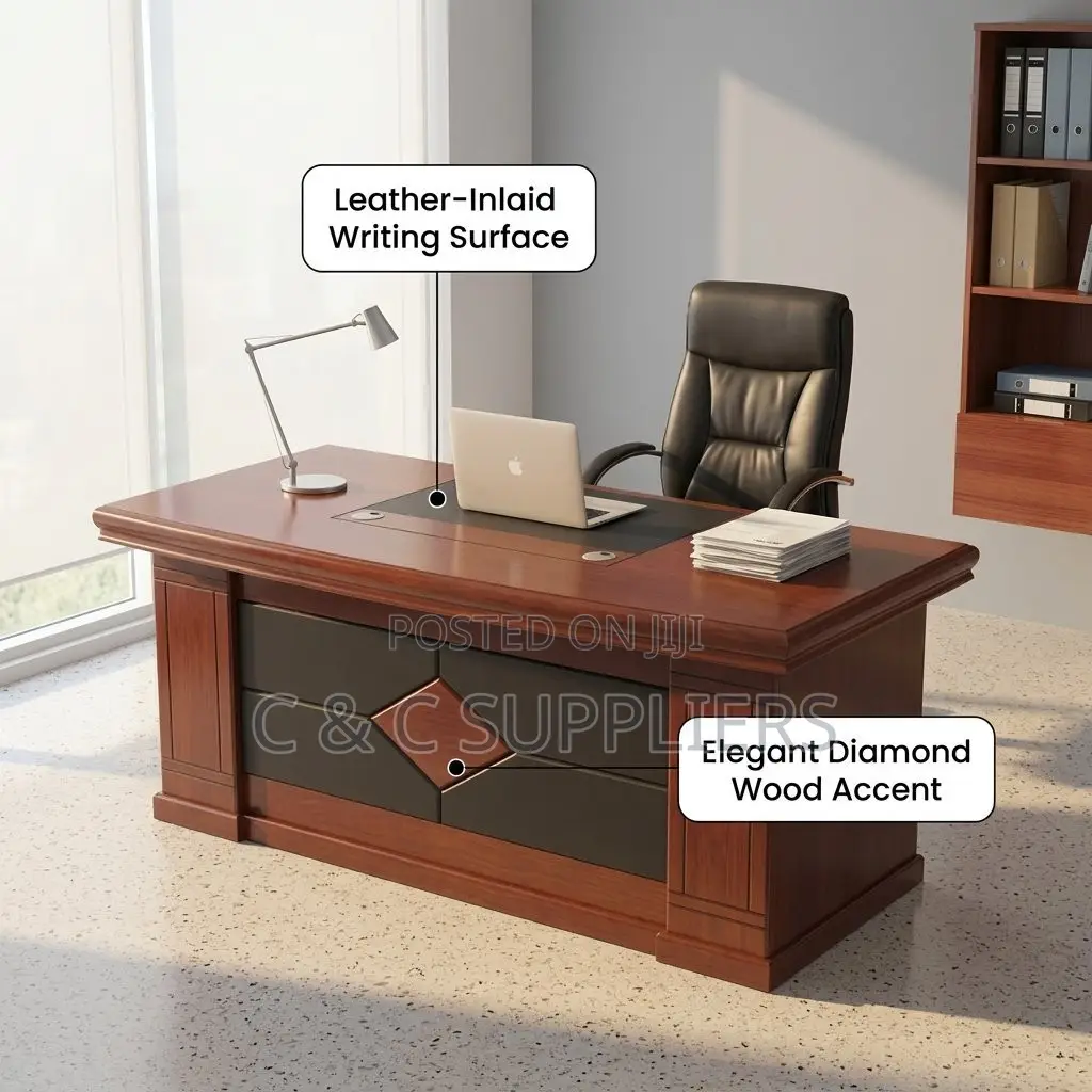 1.4M L-Shaped CEO Office Desk