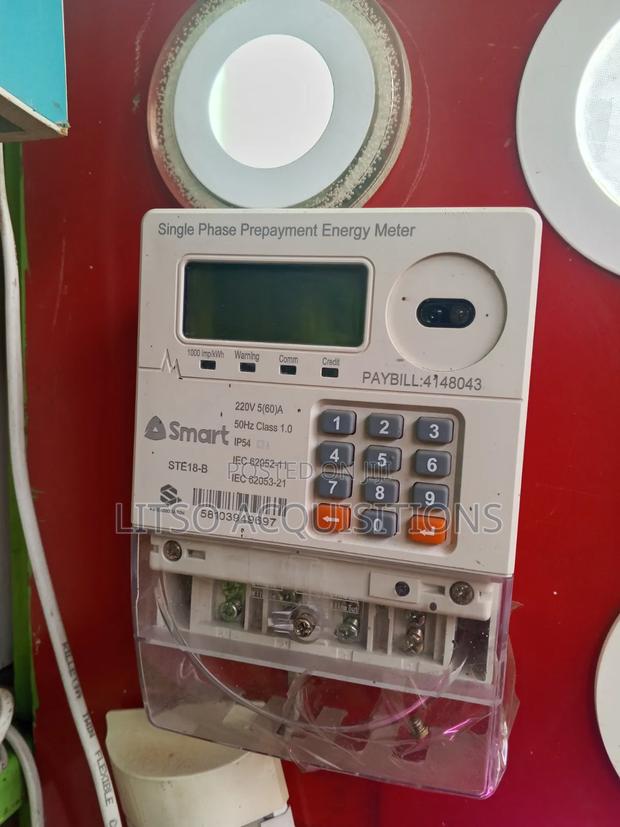 Smart Single Phase Prepayment Energy Meter With Keypad – 220V 60A - thumbnail 2