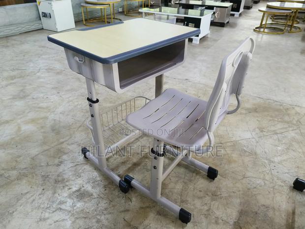 Adjustable Height Grey Kids Study Desk - thumbnail 3