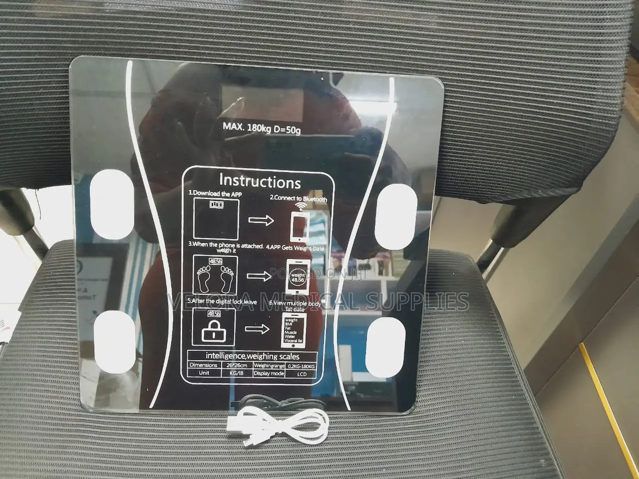 Digital Bathroom Scale – Electronic Body Weight Scale
