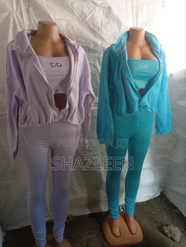 3 Piece Skin Tight Crop Top and Sweater M,L,XL