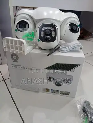 V380 WiFi Triple Lens Security Camera 3 PTZ Lens PTZ Outdoor Solar