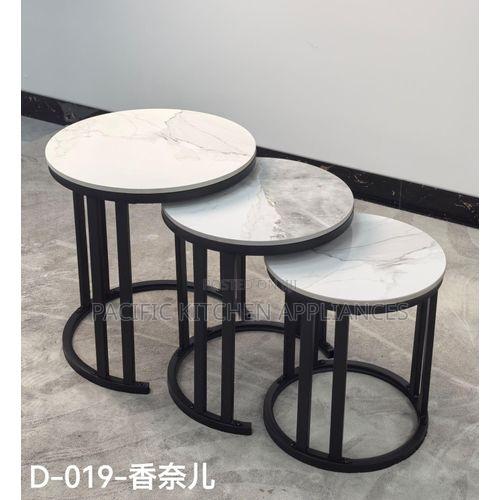 3 in 1 Executive Pure Marble Nesting Coffee Table - thumbnail 2