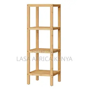 4 Tier Bamboo Storage Shelf Multifunctional Organizer