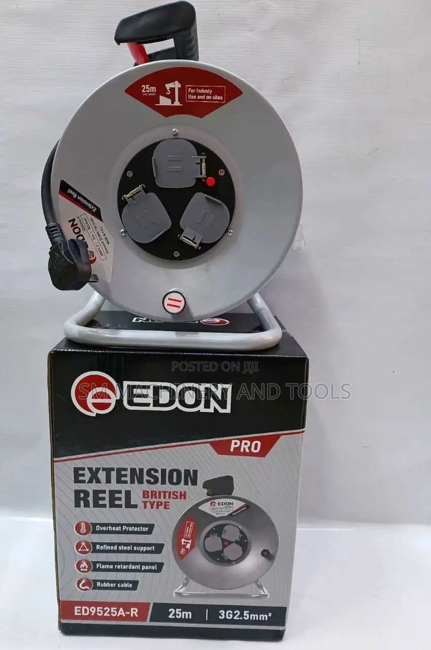 Edon Pro Extension Reel (Model ED9525-A-R), 25-M 3G2.5mm2 3G2.5mm2