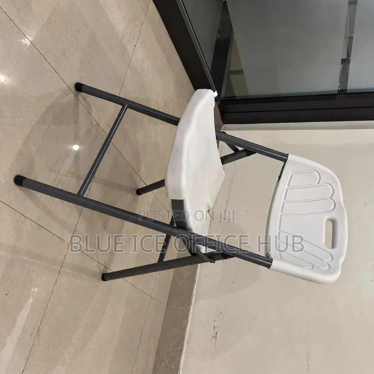 White Plastic Folding Chair – Portable Foldable Chair for Events.