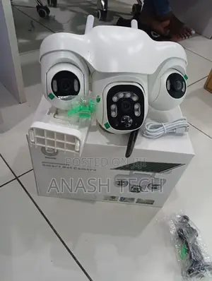 Solar V380 4G Triple Lens Solar Camera With 3 Rotating Cameras