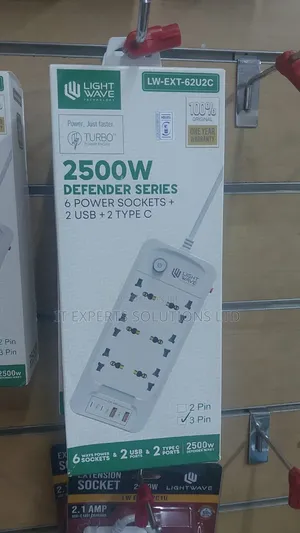 6 Ways Power Socket With 2 USB Port