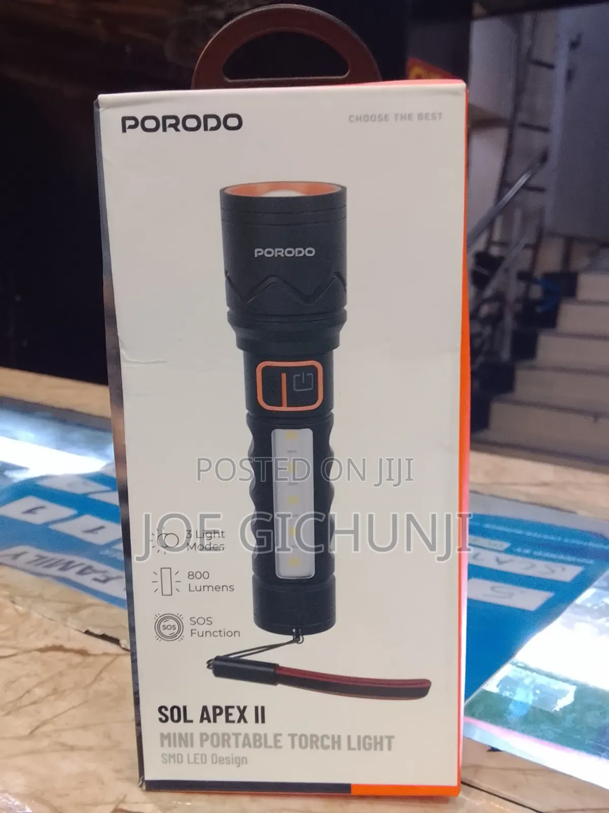 Porodo SOL APEX II Mini Portable Torch Light