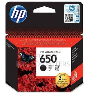HP 650 Black Original Ink Advantage Cartridge(CZ101AE)