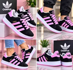 Pink Black Adidas Campus 37-42