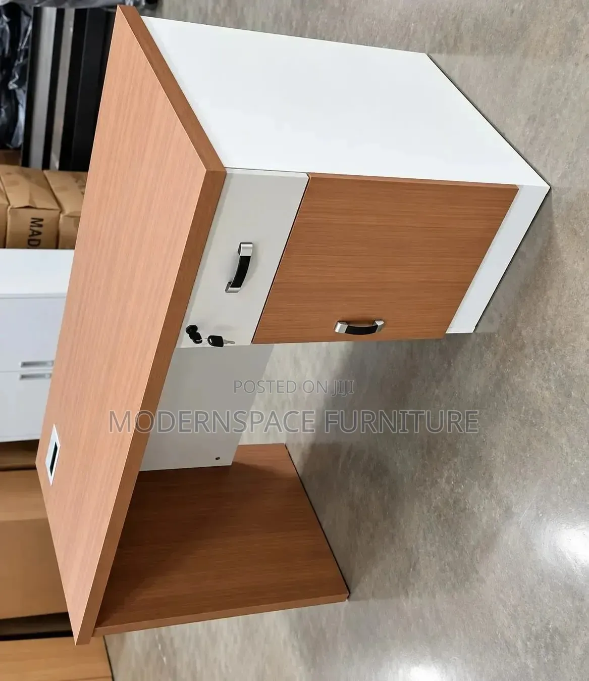 Office Desk With Drawer and Cabinet