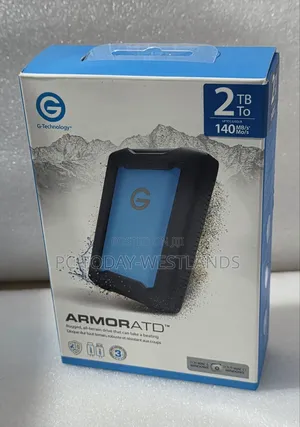 G-Drive 2TB G-Drive ArmorATD USB 3.2 Gen 1 Portable HDD 140mbps