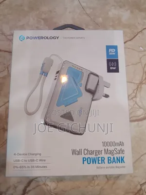 Powerology 10000mAh Wall Charger MagSafe Power Bank (35W PD)