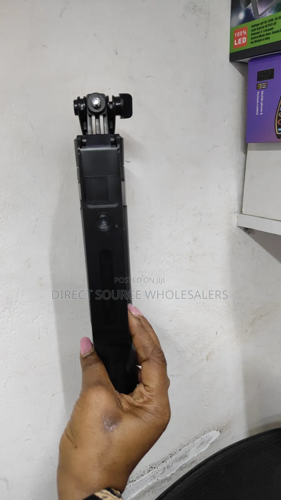 Face Tracking Selfie Stick Tripod With Dual LED Lights.