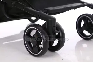 Black Lightweight Compact Folding Travel Baby Stroller