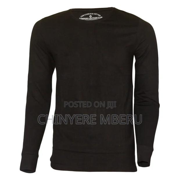 Slim Fit Black Long Sleeve Shirt