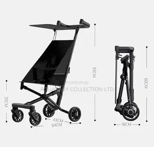 Ultra-Lightweight Compact Folding Pocket Baby Stroller – Black
