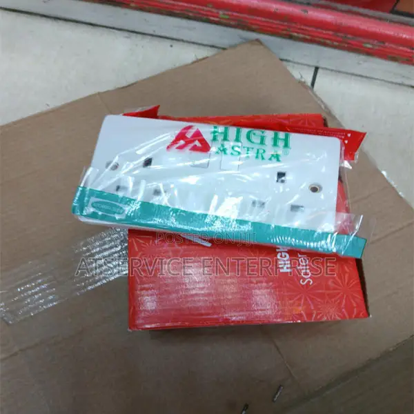 High Astra Twin Switched Wall Socket