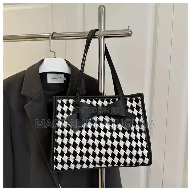 Checked Bow Bag - main view