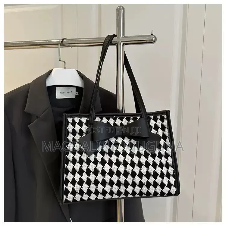 Checked Bow Bag