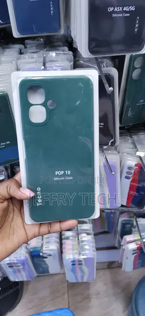 Dark Green Tecno Pop 10 Silicone Case Tecno Pop 10 Smartphone.
