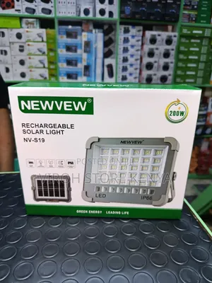 Newvew Solar Rechargeable Emergency Light Type C Charging