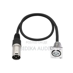 Custom 0.6m D-Type XLR Female to Male Panel Mount Pass