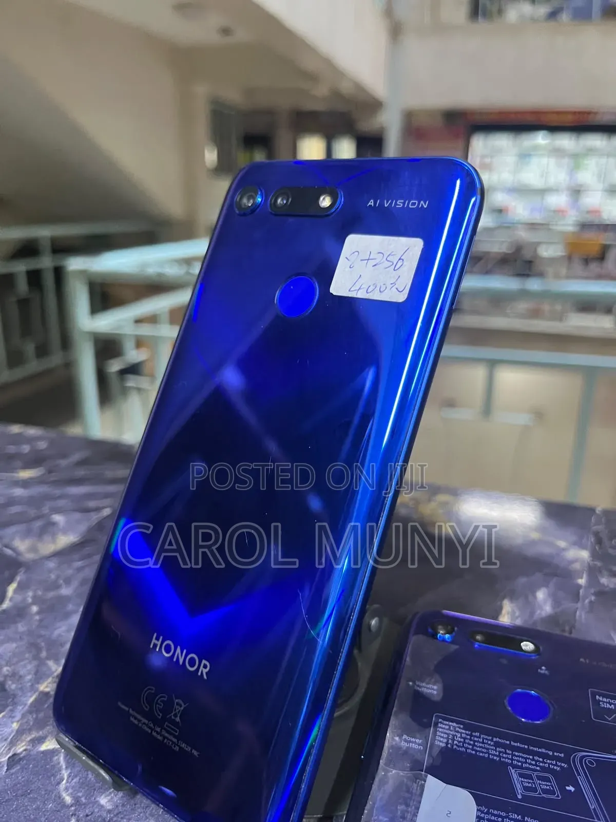 New Honor V20 256 GB Blue